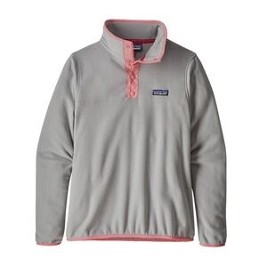 Patagonia Women's Micro D Snap-T® Pullover Style #
26020 Drifter Gray and Pink M